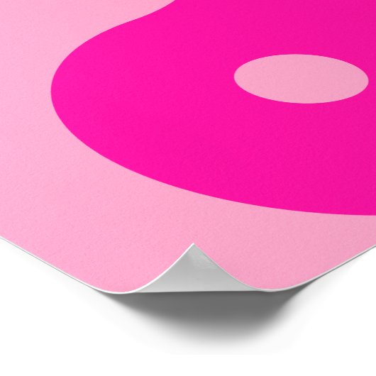 Yin Yang Pink Poster (Hoek)