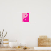 Yin Yang Pink Poster (Keuken)