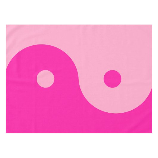 Yin Yang Pink Tafelkleed (Voorkant (Horizontaal))