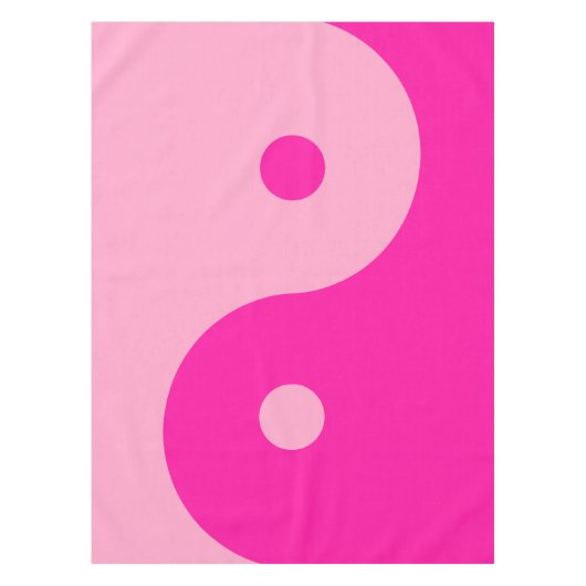 Yin Yang Pink Tafelkleed (Voorkant)