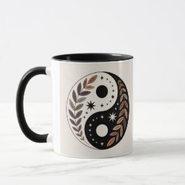 Yin Yang Plant Stars Meditation Mug Mok