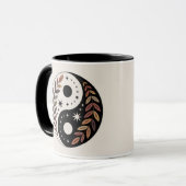 Yin Yang Plant Sterren Meditatie Mok (Voorkant links)