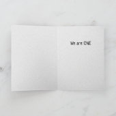 YIN YANG Poem Feestdagen Kaart (Binnen)