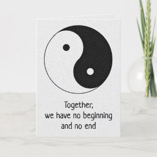YIN YANG Poem Feestdagen Kaart