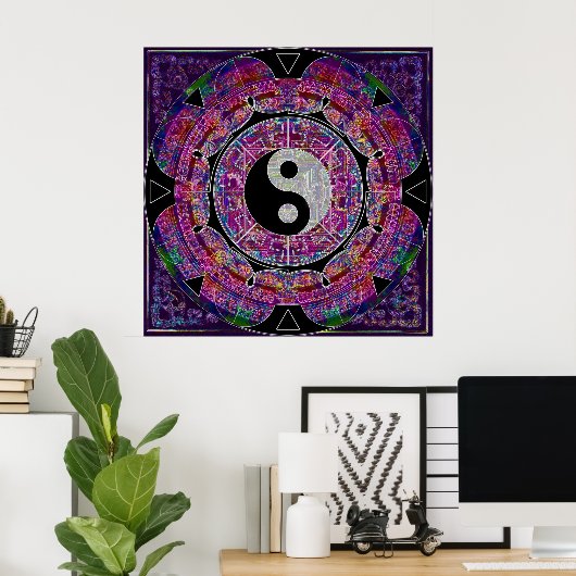 Yin Yang Poster (Thuiskantoor)