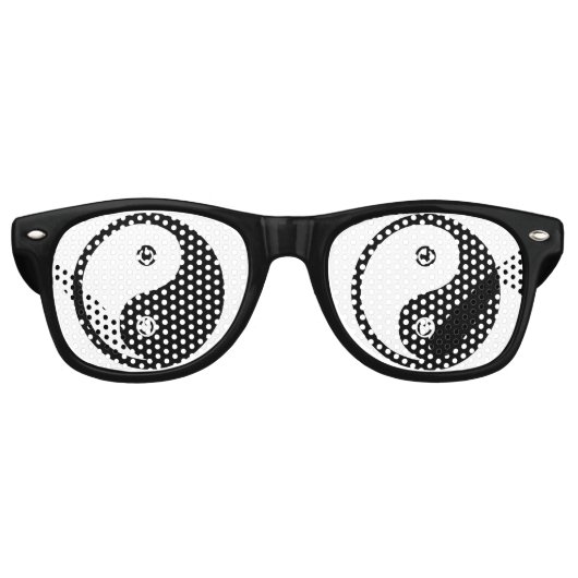 Yin Yang Power Retro Zonnebril (Voorkant)