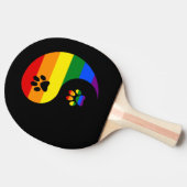 Yin-yang Pride Tafeltennisbatje (Zijkant)