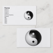 Yin & Yang-profielkaart Visitekaartje (Voorkant / Achterkant)