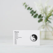 Yin & Yang-profielkaart Visitekaartje (Staand voorkant)