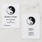 Yin & Yang-profielkaart Visitekaartje (Voorkant / Achterkant)