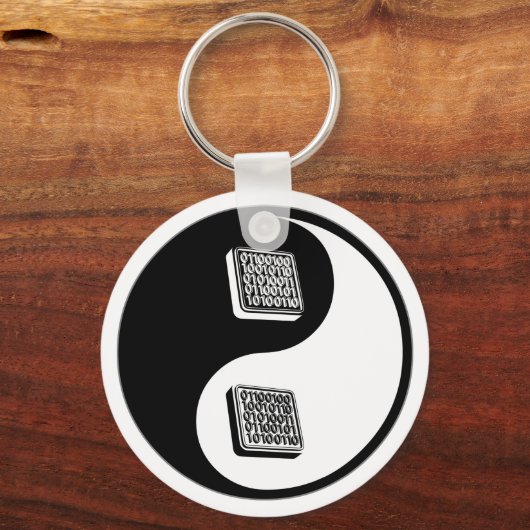Yin Yang Programming Sleutelhanger (Voorkant)