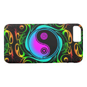 Yin Yang Psychedelic Rainbow-Tattoo Case-Mate iPhone Case (Achterkant (Horizontaal))
