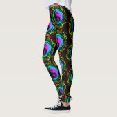 Yin Yang Psychedelic Rainbow-Tattoo Leggings (Links)