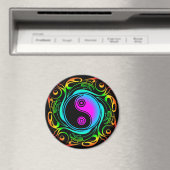 Yin Yang Psychedelic Rainbow-Tattoo Magneet (Insitu (Vaatwasser))