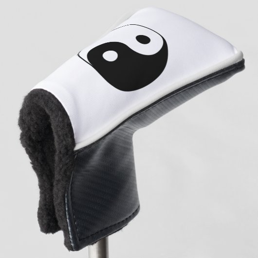 Yin & Yang Putter Hoesje Golfheadcover (3/4 voorkant)