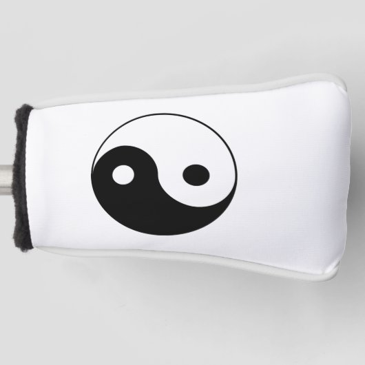 Yin & Yang Putter Hoesje Golfheadcover (Voorkant)