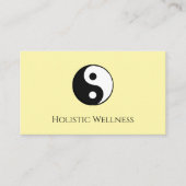 Yin Yang QR-code Holistic Healer Wellness Visitekaartje (Voorkant)