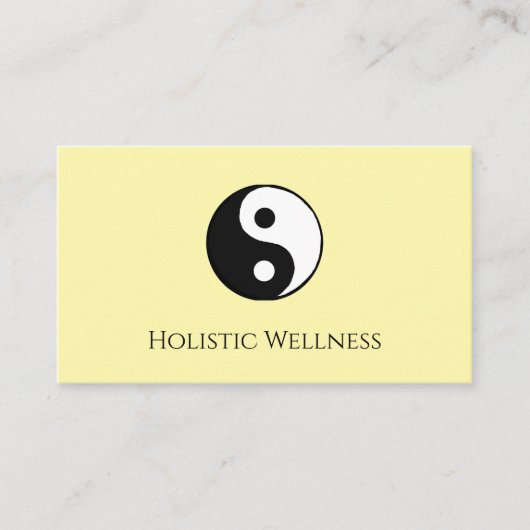 Yin Yang QR-code Holistic Healer Wellness Visitekaartje (Voorkant)