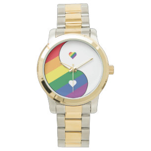 YIN YANG RAINBOW COLORS HORLOGE