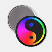 Yin Yang Rainbow Magneet (Voorkant / Achterkant)
