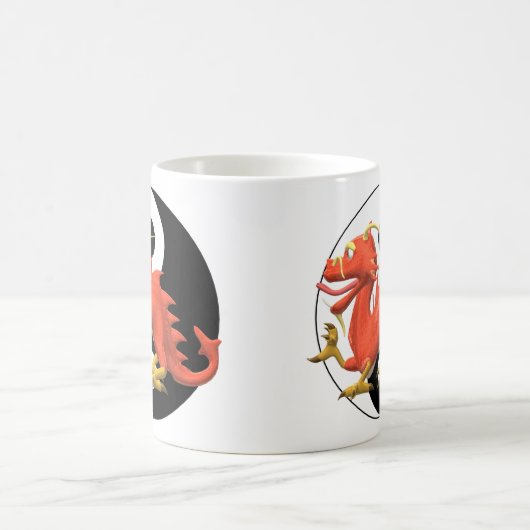 Yin-yang Red Dragon Koffiemok (Center)