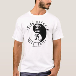 Yin Yang Reiki Kanji T-shirt