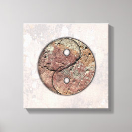 Yin Yang Rock Art Talking Canyons, New Mexico Canvas Afdruk