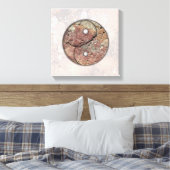 Yin Yang Rock Art Talking Canyons, New Mexico Canvas Afdruk (Insitu (Slaapkamer))