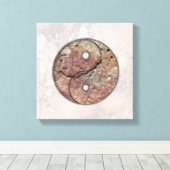 Yin Yang Rock Art Talking Canyons, New Mexico Canvas Afdruk (Insitu (Houten vloer))