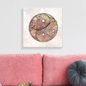 Yin Yang Rock Art Talking Canyons, New Mexico Canvas Afdruk (Insitu (Woonkamer))