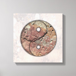 Yin Yang Rock Art Talking Canyons, New Mexico Canvas Afdruk