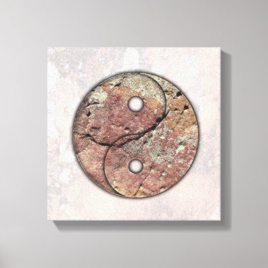 Yin Yang Rock Art Talking Canyons, New Mexico Canvas Afdruk (Voorkant)