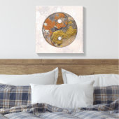Yin Yang Rock Art Talking Canyons, New Mexico Canvas Afdruk (Insitu (Slaapkamer))