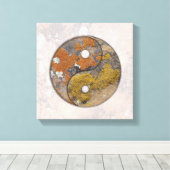 Yin Yang Rock Art Talking Canyons, New Mexico Canvas Afdruk (Insitu (Houten vloer))
