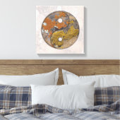 Yin Yang Rock Art Talking Canyons, New Mexico Canvas Afdruk (Insitu (Slaapkamer))