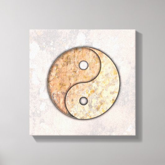 Yin Yang Rock Art Talking Canyons, New Mexico Canvas Afdruk (Voorkant)