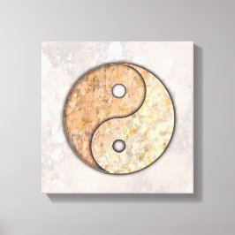 Yin Yang Rock Art Talking Canyons, New Mexico Canvas Afdruk