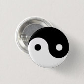 Yin Yang Ronde Button 3,2 Cm (Voorkant /achterkant)