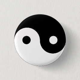 Yin Yang Ronde Button 3,2 Cm