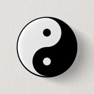 "YIN YANG" RONDE BUTTON 3,2 CM
