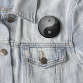 Yin yang ronde button 5,7 cm (In situ)