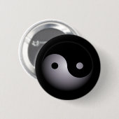 Yin yang ronde button 5,7 cm (Voorkant /achterkant)