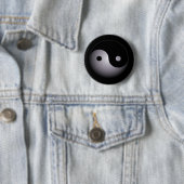 Yin yang ronde button 5,7 cm (In situ)