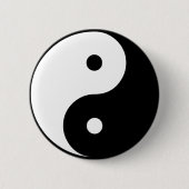 Yin Yang Ronde Button 5,7 Cm (Voorkant)