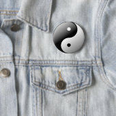 Yin Yang Ronde Button 5,7 Cm (In situ)