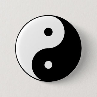 Yin Yang Ronde Button 5,7 Cm