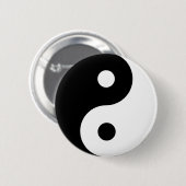 Yin Yang Ronde Button 5,7 Cm (Voorkant /achterkant)