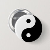 Yin Yang Ronde Button 5,7 Cm (Voorkant /achterkant)