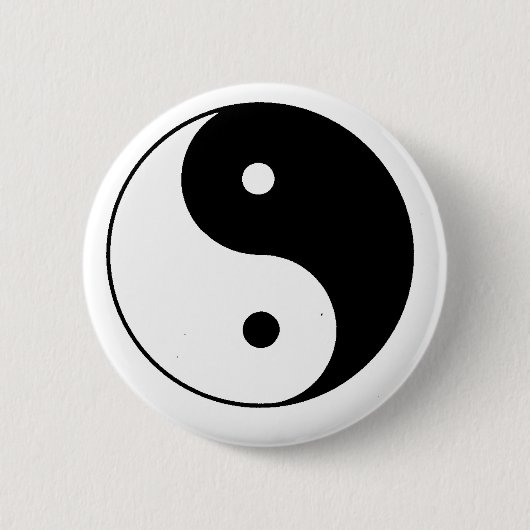 Yin__Yang Ronde Button 5,7 Cm (Voorkant)
