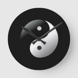 Yin Yang Ronde Klok
